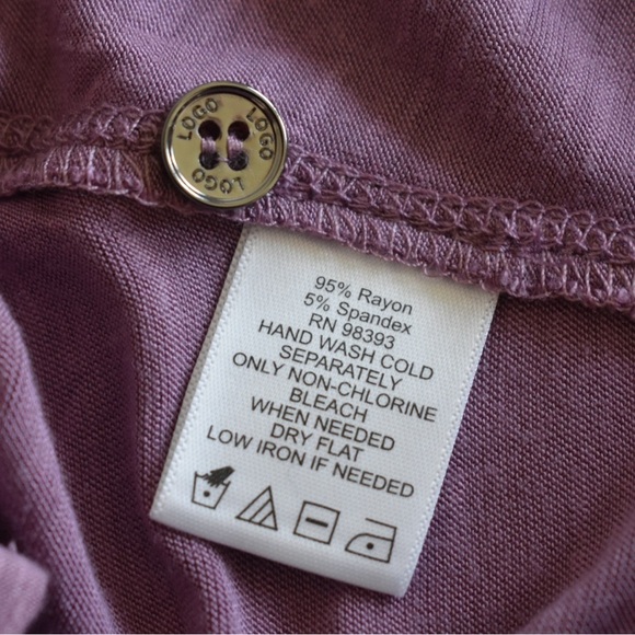 LOGO button down long sleeve top size XXS - Picture 4 of 8